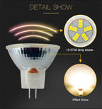 High Bright 3W 5W 7W MR11 GU4 LED Spot Light Bulb Lamp 12V 9LEDs 12LEDs 15LEDs 5730 SMD Cold White Warm White Replace Halogen