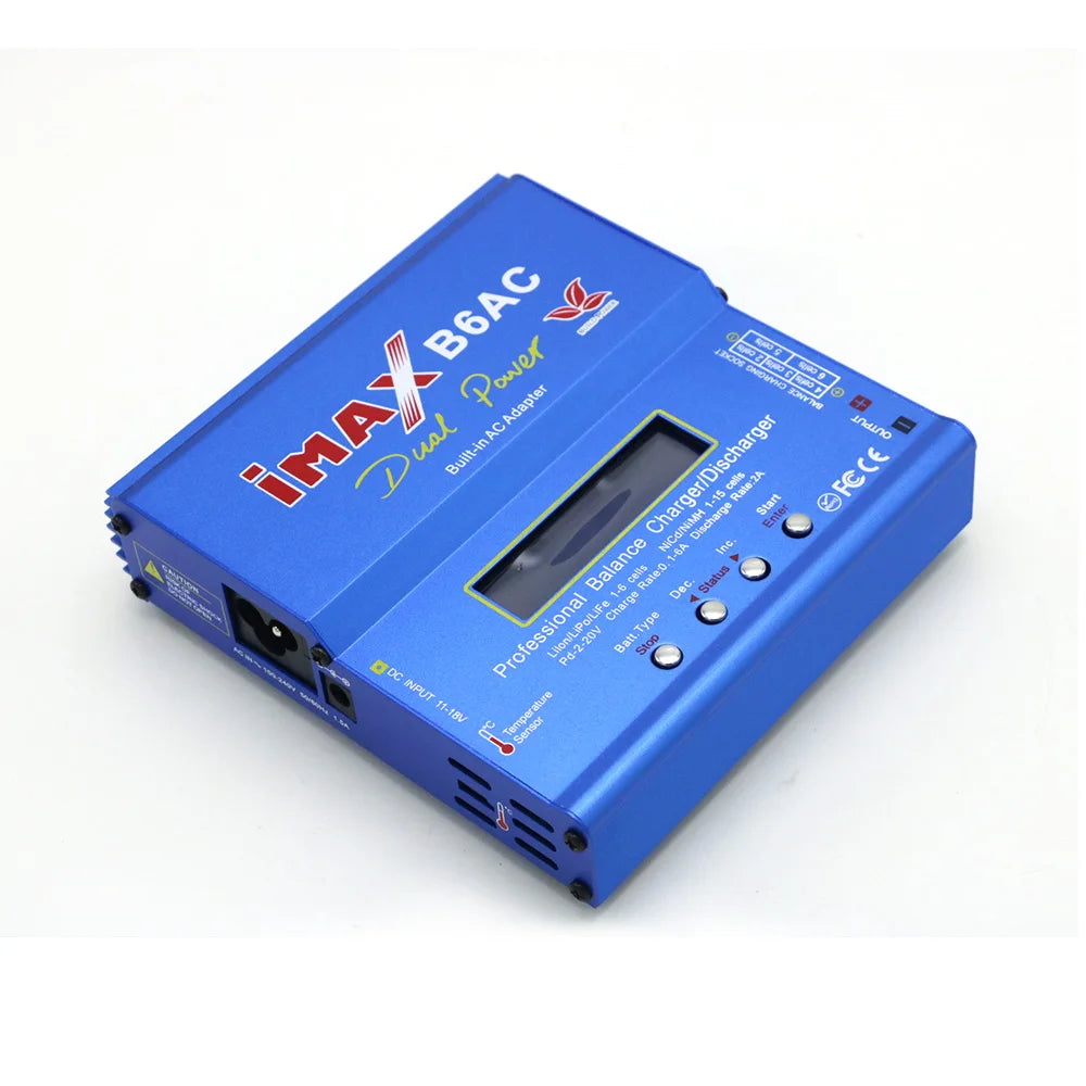 Imax B6 AC RC Charger 80W B6AC 6A Balance Charger Digital LCD Screen Li-ion LiFe Nimh Nicd PB Lipo Battery Discharger