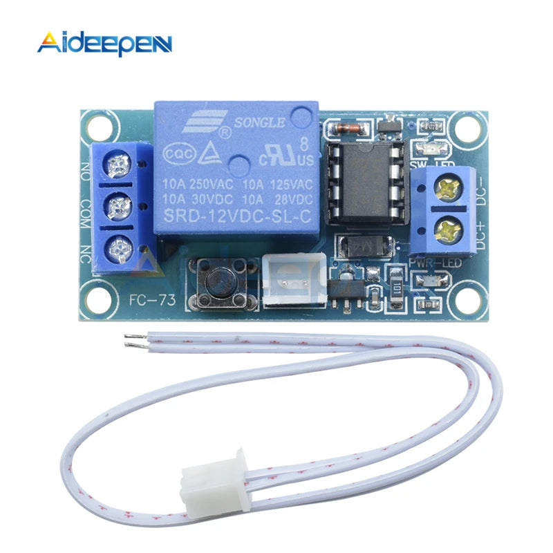 1 Channel DC 5V/12V/24V Latching Relay Module with Touch Bistable Switch MCU Control One Channel Relay
