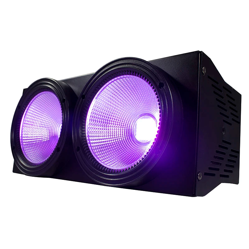 SHEHDS 4/2PCS 2eyes COB LED 200W RGBWA+UV 6in1 DMX512 Par lights For DJ Disco Club Christmas Decoration Wedding