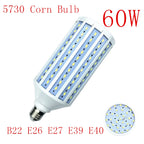 LED Bulb Lamp E14 B22 E27 E26 E39 E40 5730 Corn Spot Light 25W 30W 40W 50W 60W 80W 100W Lampada 110V 220V Cold Warm White Lights