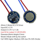 10W-12W EverLight 3535 4Chips 4-LEDs 3V6V12V Infrared IR 850nm 940nm 730nm High Power LED Emitter Diode with 20mm Copper PCB