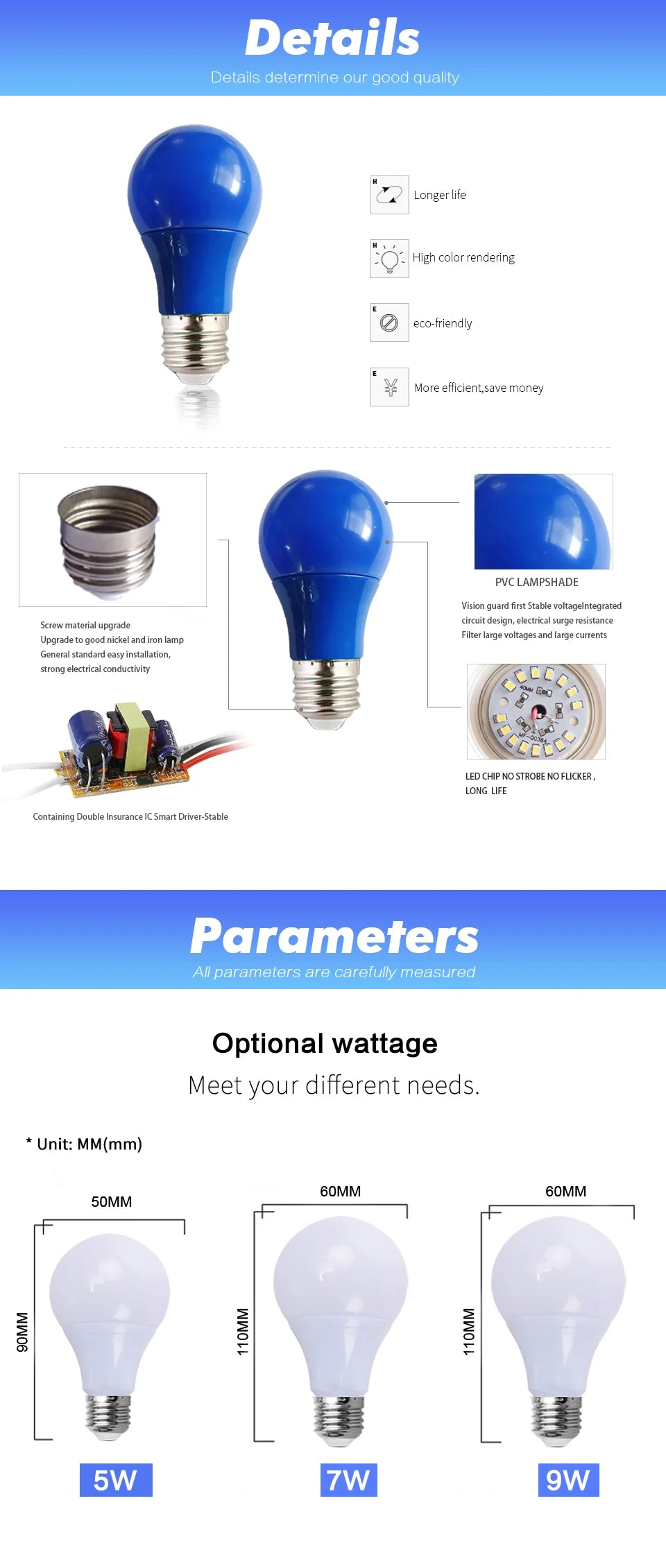 E27 LED Bulb 12V DC 24V 36V AC Led Light Lamp 5W 7W 9W 12W Lampada Red Blue Green Yellow Pink Bombilla Bulbs For Transformer