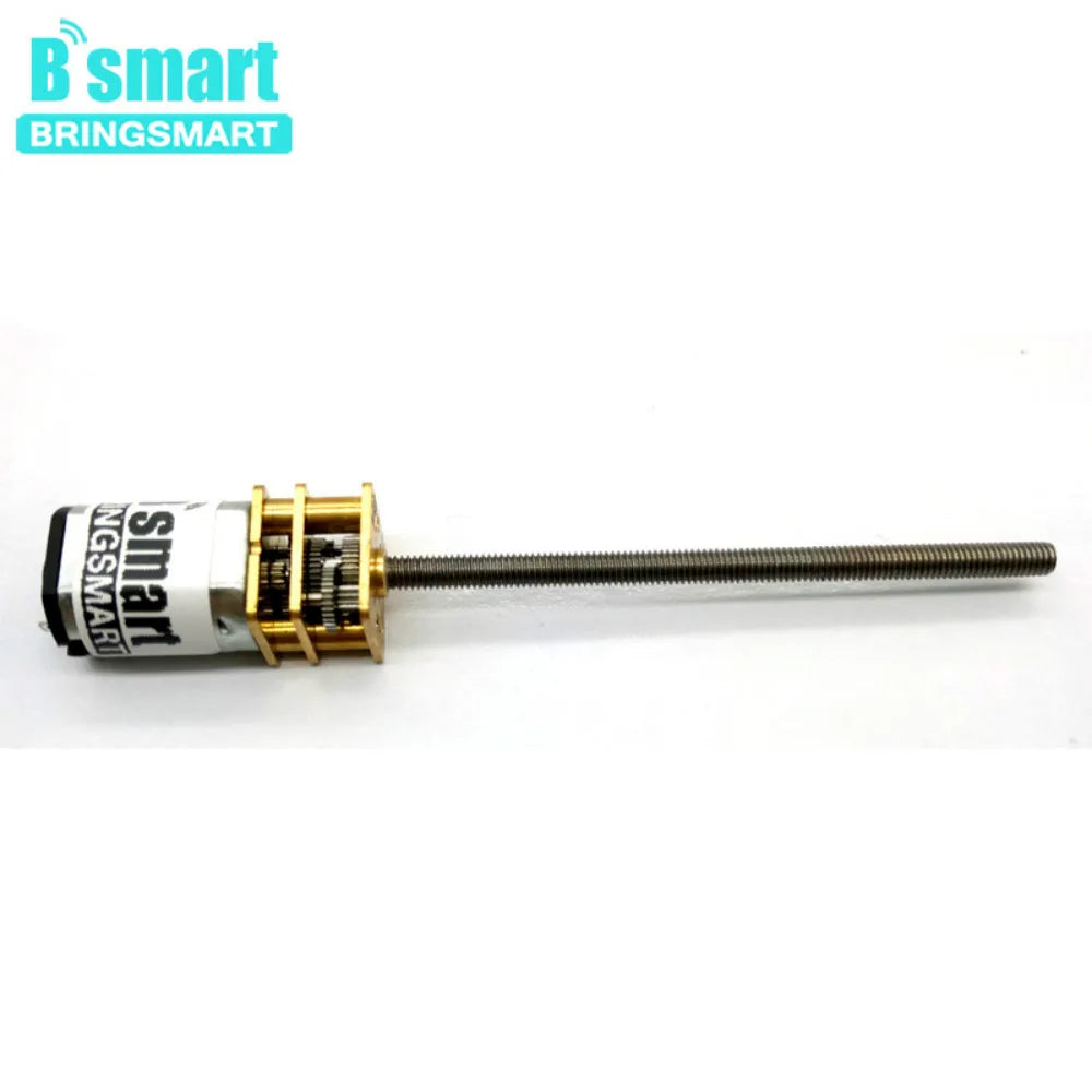Bringsmart M3 Screw 55mm Threaded Shaft 3V 6V 12V DC Motor Customized 30/100/200/250/300/600rpm Mini Electric Gear Reducer N20