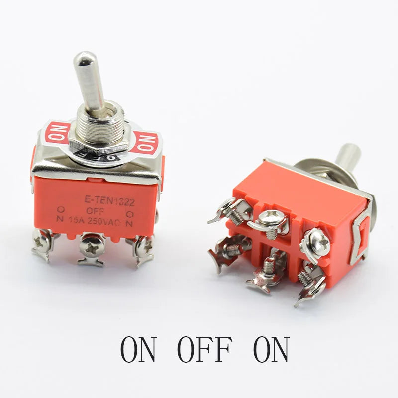 1Pc  Car Metal SPDT SPST P0.05 15A 250V ON OFF ON ON Stainless Steel Waterproof Toggle Swith 12V Heavy Duty Toggle Flick Switch