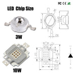 High Power IR Infrared LED Chip 850Nm 940Nm Emitter Light Lamp Matrix for Night Vision Camera 3W 5W 10W 20W 50W 100W 45x45mil