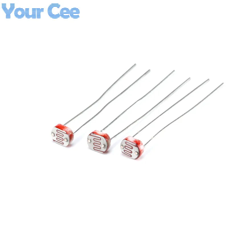100pcs/10pcs 5MM Photoresistor 5528 Light Sensitive Resistor Dependent LDR GL5528 Photoelectric Detection Photo Photosensitive
