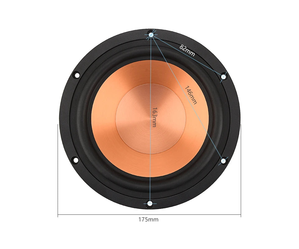 AIYIMA 1Pcs 6.5 Inch 100W Speaker 4 8 Ohm Midrange Woofer Sound Speaker Alto Bass Aluminum Ceramic Loudspeaker DIY Bookshelf