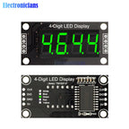 0.36 Inch 0.36" 4/6-Digit Red/Green/Yellow/Blue/White LED Digital Display Tube Decimal 7 Segments TM1637 Module For Arduino