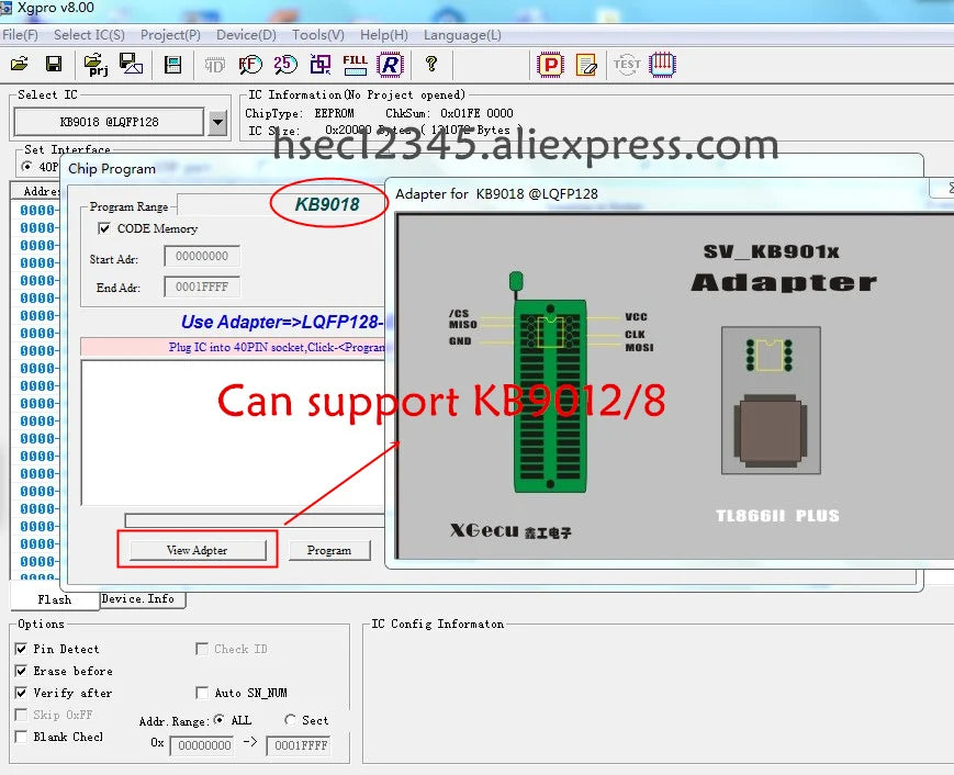 100% Oringinal T48 nand Programmer XGecu [TL866-3G] Universal USB Bios SPI Drive flash tl866ii plus EEPROM emmc adapter socket