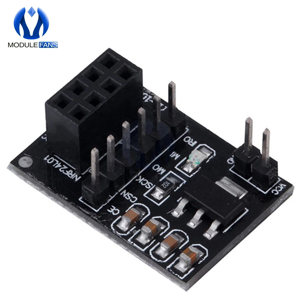 5PCS Socket Adapter Plate Board For 8Pin NRF24L01 Wireless Module Transceiver Module 51 AMS1117