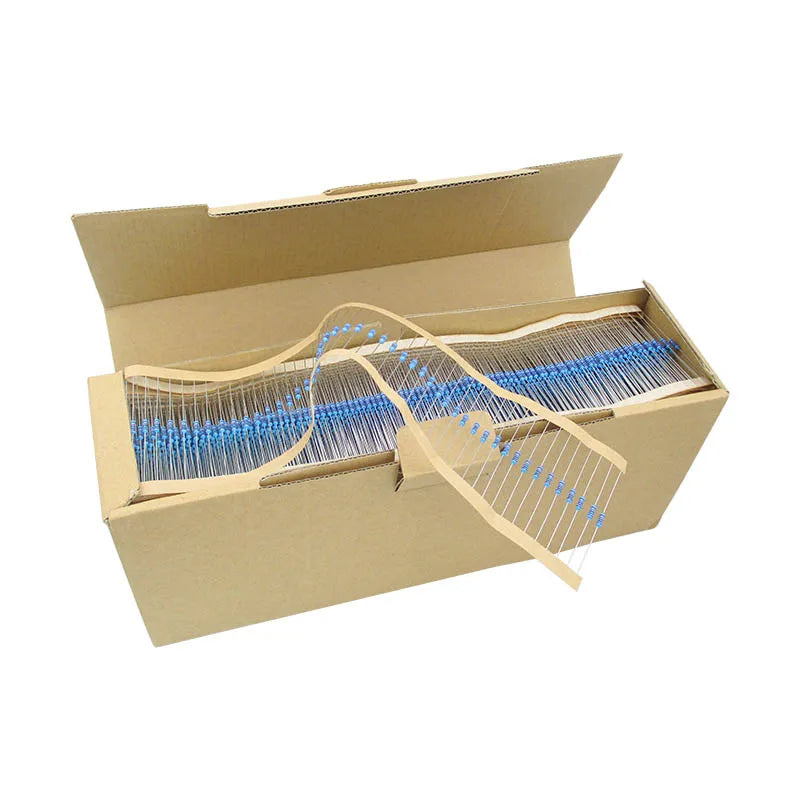 1/2W 1% 73valuesX20pcs=1460pcs 1R~1M Ohm Pack 0.5W Metal Film Resistor Kit SET