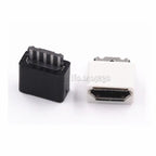 20PCS DIY Micro USB 5P 5Pin Female Plug Connectors Kit  Black and White With a Shell Welding Line Type