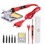 JCD 220V 80W LCD Electric Soldering Iron 908S Adjustable Temperature Soldering Iron with Quality Soldering Iron Tips and Kits