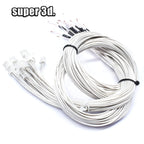 3D Printer Parts Thermistor NTC Temperature Sensor 3950 1% Line 100&150cm 100K with XH2.54 White Terminal 2P Connector Terminal