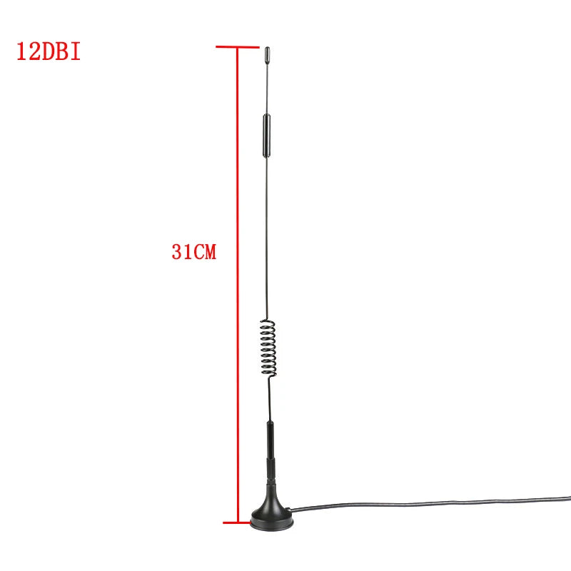 433MHZ High Gain Sucker Aerial Wifi Antenna Receiver 5DBI 7DBI 12DBI SMA Male Connector For Radio Signal Boost Wireless Repeater
