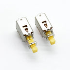 5pcs  Right Angle PCB Latching Push Button Switch DPDT Double Pole 6 Pin self-locking key power switches red blue yellow A03/04