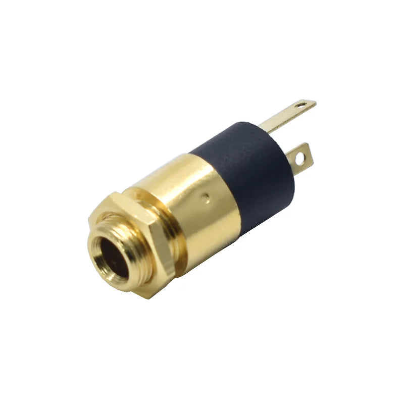 10/5PCS 3.5MM Cylindrical Socket PJ-392 Stereo Female Socket Jack With Nut 3.5 Audio Video Headphone Connector PJ392 GOLD PLATED
