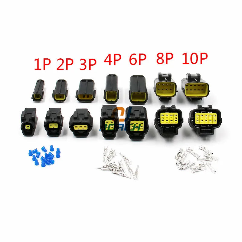 Free Shipping 1 Set 1/2/3/4/6/8/10/12 Pin Way Waterproof Wire Connector Plug Car Auto Sealed Electrical Set Car Truck Connectors