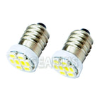 100X Free Shipping Xenon white blue red yellow green E10 8 SMD 1206 LED 8SMD 3020 DC 12V Screw Led Bulb Lamp Light