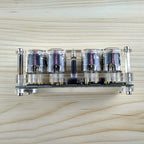 GHXAMP IN-12 Glow Tube 4-digit Clock Colorful LED Backlight DS3231 Nixie Clock IN-12B DC5V USB Electronic DIY