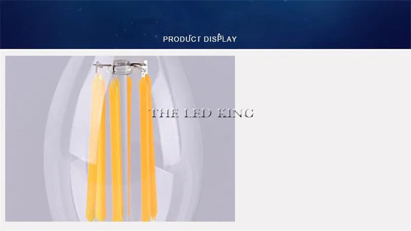 E14 LED Filament C35 Lamp C35L Dimmable Glass Candle Bulb 220V 4W 8W 12W Replace 20W 40W 60W Halogen Light Chandeliers