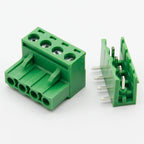 Free shipping 10 sets ht5.08 4pin Right angle Terminal plug type 300V 10A 5.08mm pitch connector pcb screw terminal block