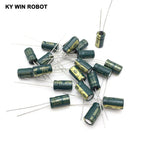 20pcs/lot 25V 100UF 6x12mm High Frequency Low Impedance Aluminum Electrolytic Capacitor 100uf 25v