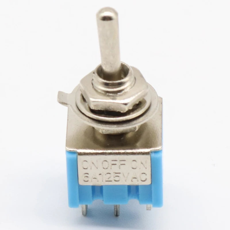 Promotion! 5pcs 3 Position 2P2T DPDT ON-OFF-ON Miniature Mini Toggle Switch 6A 125V
