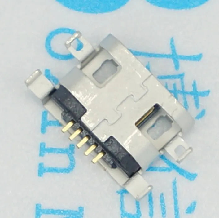 100pcs Micro USB Connector 5Pin 0.8mm B Type With Hole Female For Mobile Phone Micro USB Jack Connector 5 Pin Charging Socket