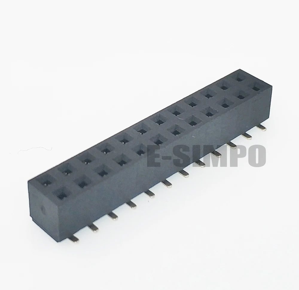 50pcs 2.54mm PH5.0 SMD 2X3/4/5/6/7/8/10/12/20P Plastic Height 5.0 Double Row Goldplated Rohs PCB Female Pin Header Connector