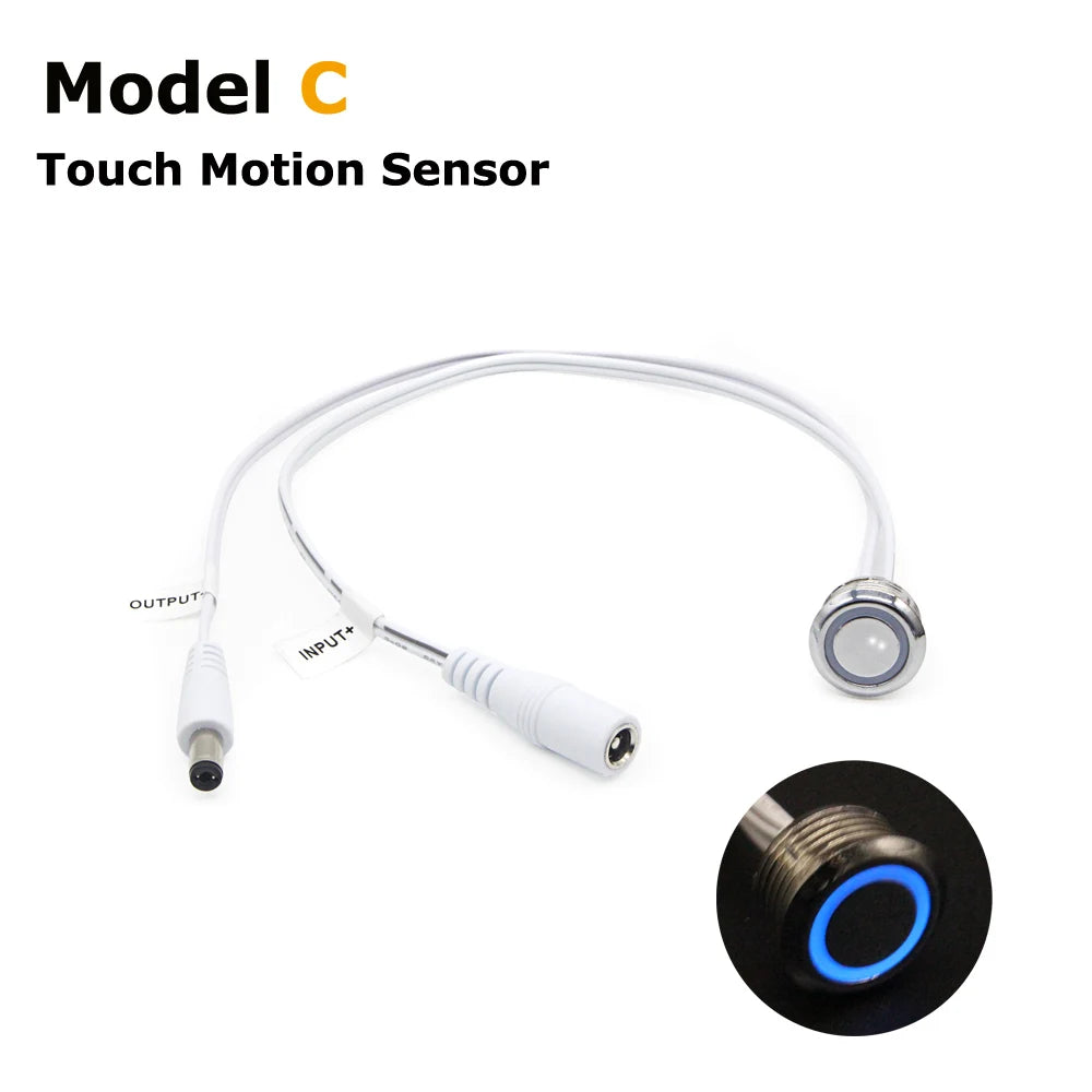 12V Movement Sensor Touch Switch 12 Volt LED PIR Infrared Automatic Motion Sensor Light Switch for DC 12V LED Strip Light NO OFF