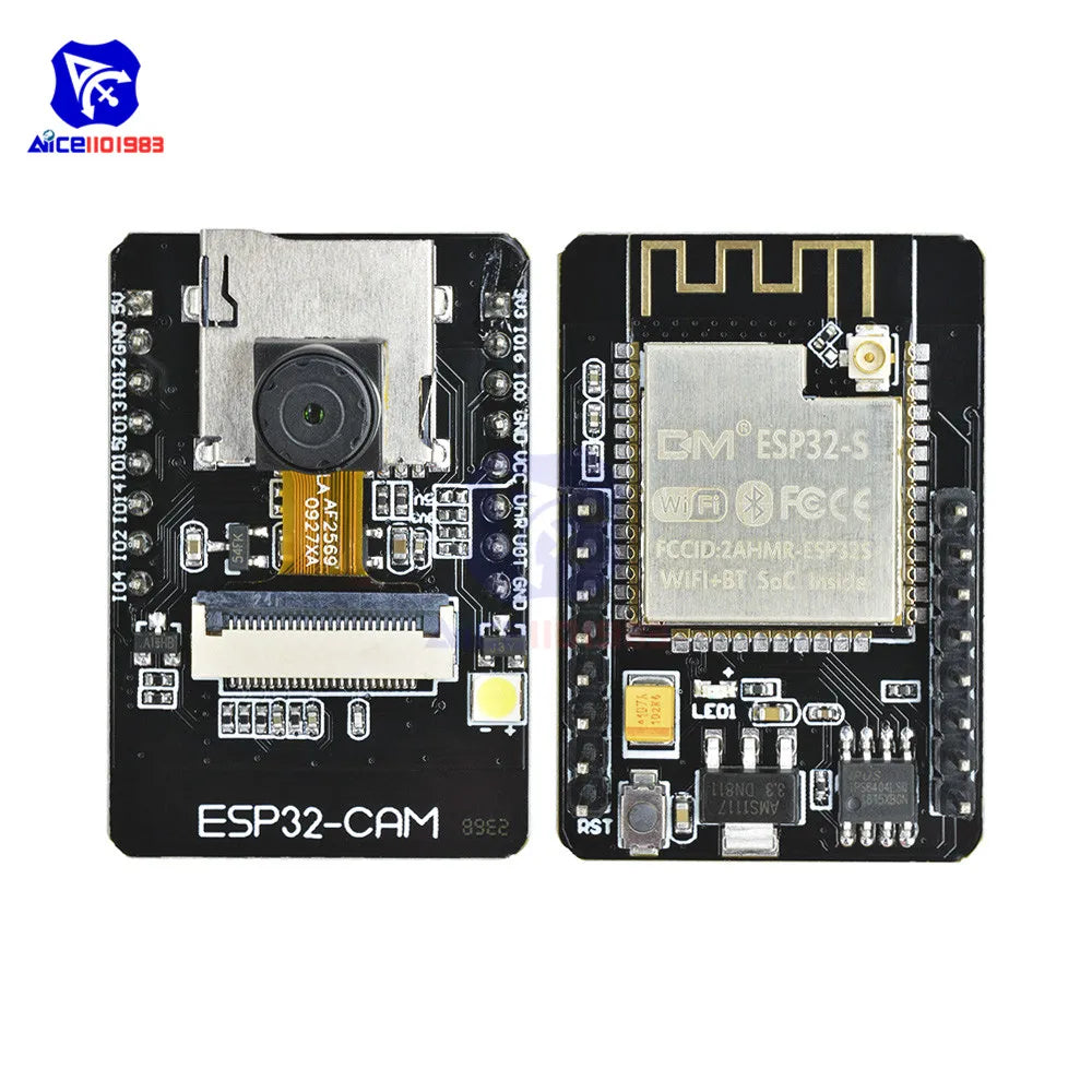 Diymore ESP32-CAM-MB CH340G USB Serial ESP32-S Wireless WiFi Bluetooth OV2640 2MP Camera Support Photo/Video Antenna for Arduino