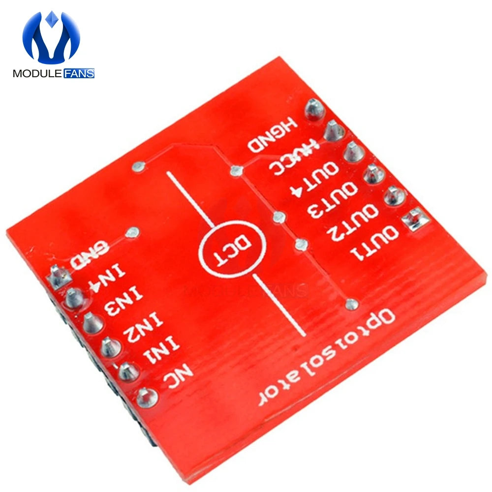 TLP281 4 CH 4-Channel Opto-isolator IC Module For Arduino Expansion Board High And Low Level Optocoupler Isolation 4 Channel