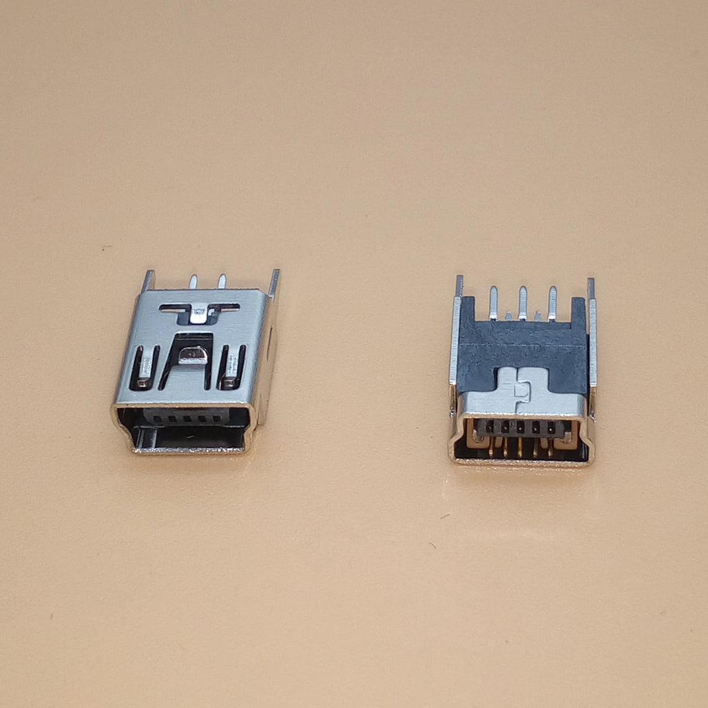 10PCS Mini USB Type B Female 5 Pin DIP Vertical Leg PCB Socket Connector