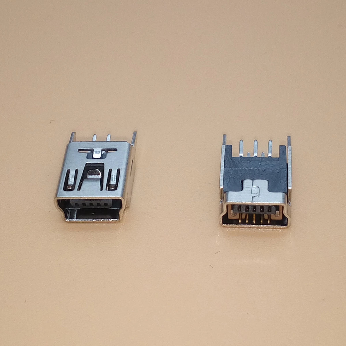 10PCS Mini USB Type B Female 5 Pin DIP Vertical Leg PCB Socket Connector