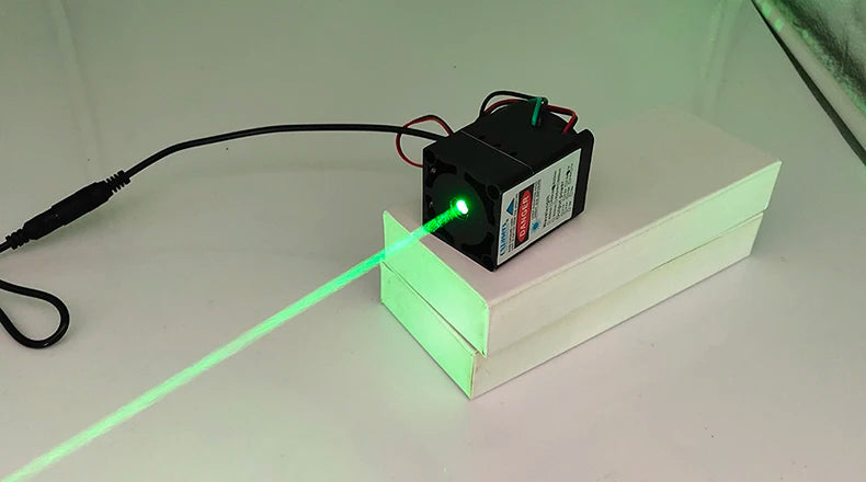 Oxlasers High Power 1W 1000mW 520nm Green Laser Module Laser Bird Repeller Ddiode Lasers with Cooling Fan Long Duty Cycle