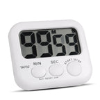 White Mini Electronic Large LCD Digital Kitchen Timer Clock Countdown Count Time Loud Alarm Home Oven Cooking Tools Accessories
