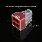 25/50/100PC DIY YOU 102/103D/104D/104/106/108 Universal Compact Wire Wiring Connector Conductor Terminal Block With Lever