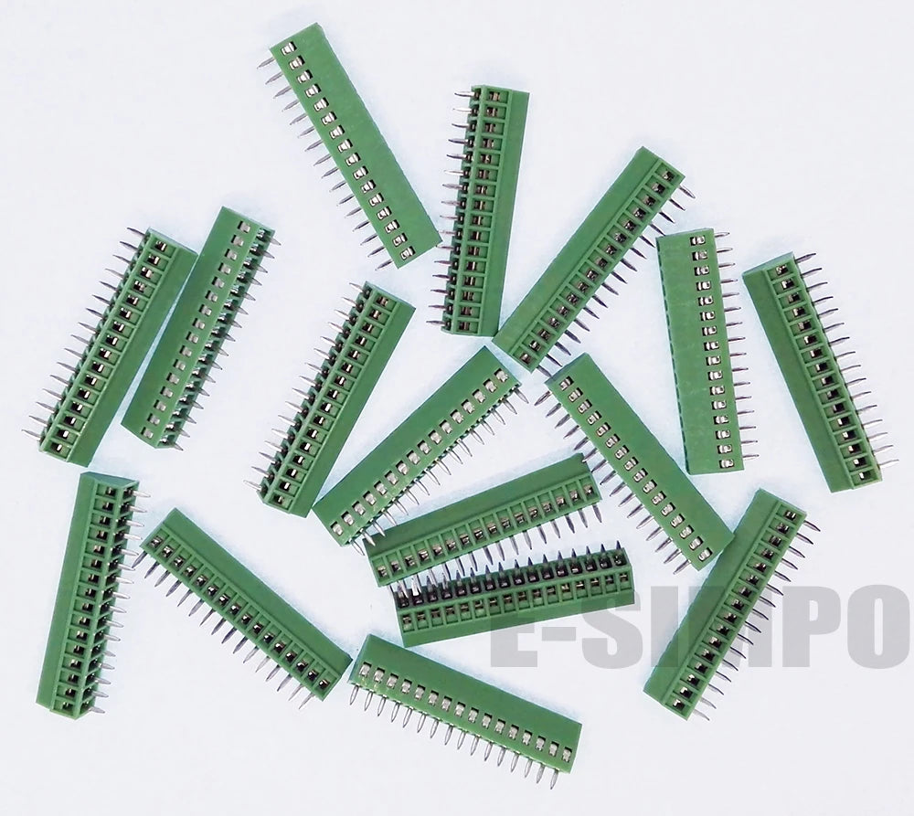 50pcs 2.54mm Terminal Block, 0.1" 2P 3P 4P 5P 6P 7P 8P 9P 10P 12P 14P 16P Rohs Brass PCB Screw Mount Wire Terminal Connector