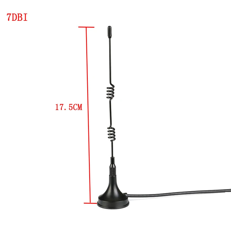 433MHZ High Gain Sucker Aerial Wifi Antenna Receiver 5DBI 7DBI 12DBI SMA Male Connector For Radio Signal Boost Wireless Repeater