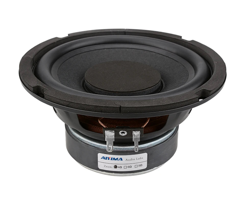 AIYIMA 1Pcs 6.5 Inch Subwoofer 4 8 Ohm 80W Super Bass Woofer Speaker Home Theater For Bookshelf Computer Speaker
