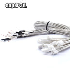 3D Printer Parts Thermistor NTC Temperature Sensor 3950 1% Line 100&150cm 100K with XH2.54 White Terminal 2P Connector Terminal