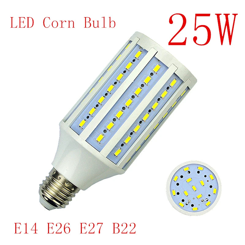 LED Bulb Lamp E14 B22 E27 E26 E39 E40 5730 Corn Spot Light 25W 30W 40W 50W 60W 80W 100W Lampada 110V 220V Cold Warm White Lights
