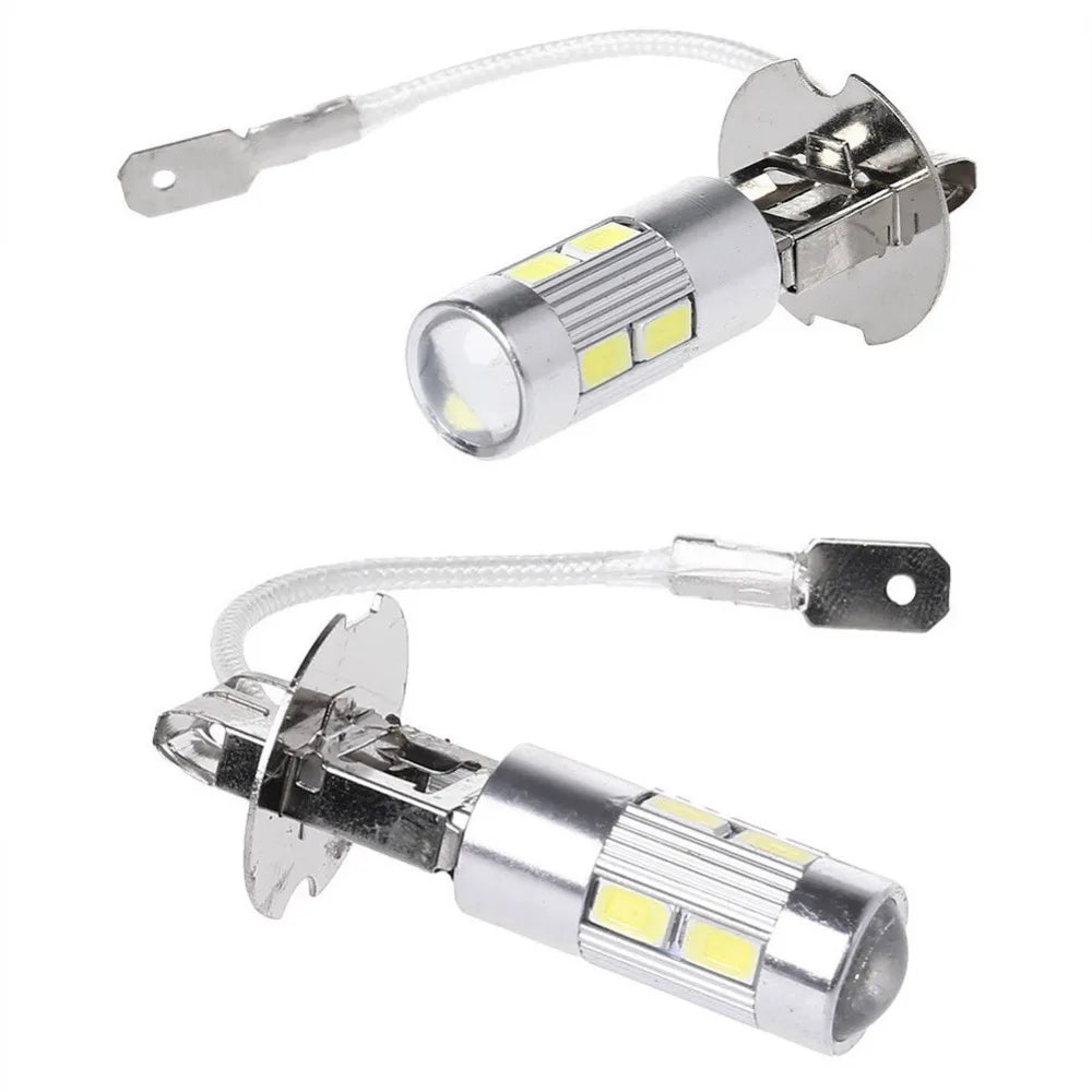2PCS/Set Car Light H3 LED High Power LED Fog Light Day Running Light Bulb 10SMD 5630 5730 Super Bright LED Auto Bulb