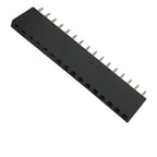 100pcs 2.54mm Single Row Straight 0.1" Reflow Rohs Gold PCB Connector PH8.5 2/3/4/5/6/7/8/9/10/12-40P Female Pin Header Socket