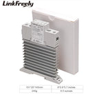 TRA48D40M Intelligent Integrated Heat Sink SSR Relay 3V 5V 12V 24V DC In DIN Rail Voltage Solid State Relay Switch Board 40A