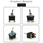 ON-OFF-ON ON-ON Full type Momentary Screw Toggle Switch SPST SPDT DPST DPDT IP67