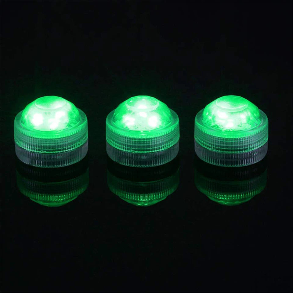 Submersible LED Lights Waterproof RGB Underwater Light For Wedding Tea Light Hot Tub Pond Pool Bathtub Aquarium Party Vase Decor