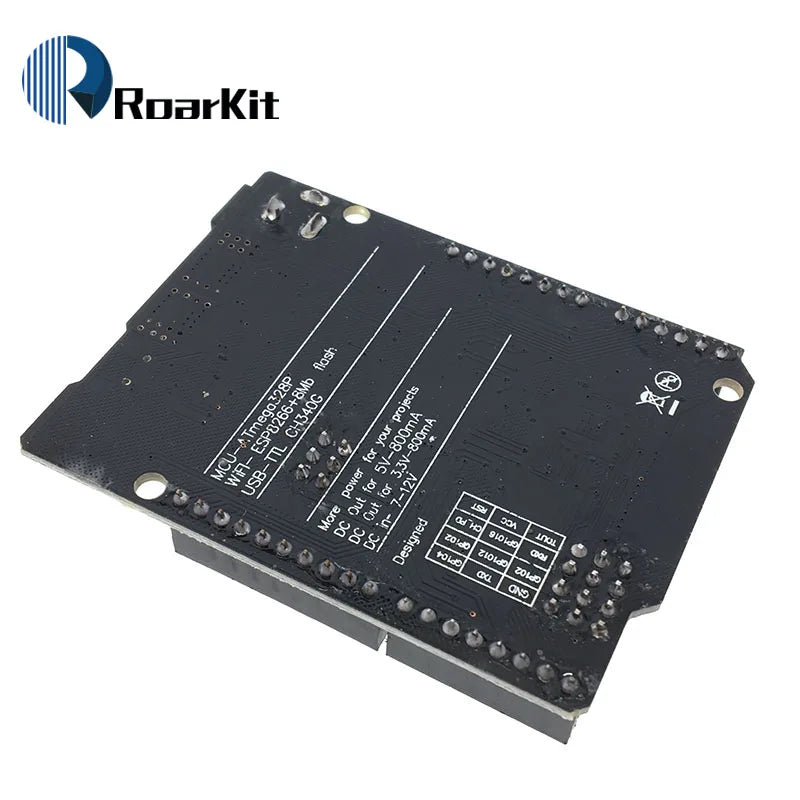 UNO R3 + WiFi ATmega328P+ESP8266 (32Mb Memory) USB-TTL CH340G For Arduino Uno NodeMCU WeMos ESP8266 One New Arrival